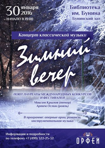 Зимний вечер
